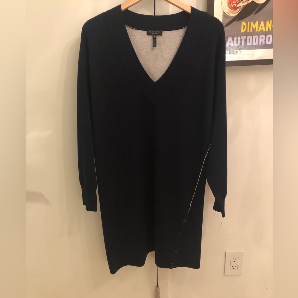 Rag & Bone 💙 V-Neck Sweater Dress